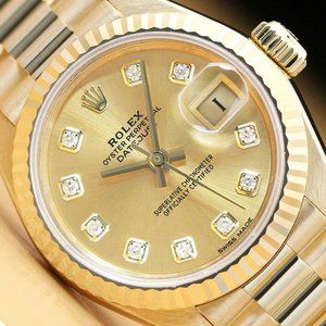 Sale! Rolex President Ladies 18kt Yellow Factory Watch w/ Box + Hang tag